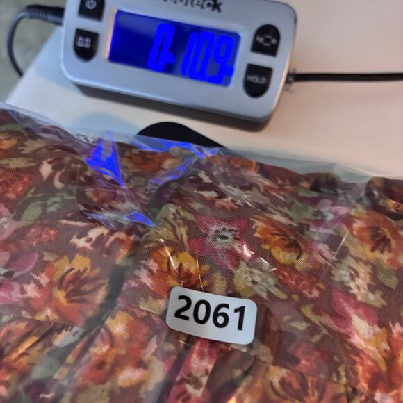 Wild Fable Tiered Cottage Dress Women's Large Ditsy Floral Peasant Puff Sleeve - Picture 10 of 10